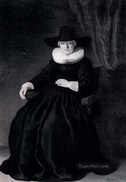 Rembrandt Pintura - Retrato de María Bockenolle Rembrandt